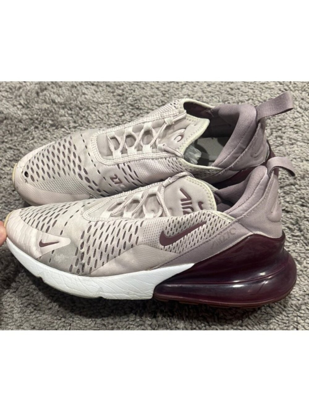 Size 10-Nike Air Max 270 Barely Rose Pink Low Top Sneakers AH6789-601 2018
